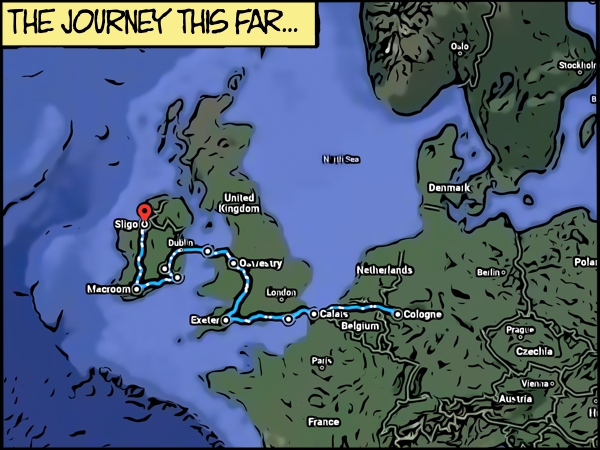 Map of the journey