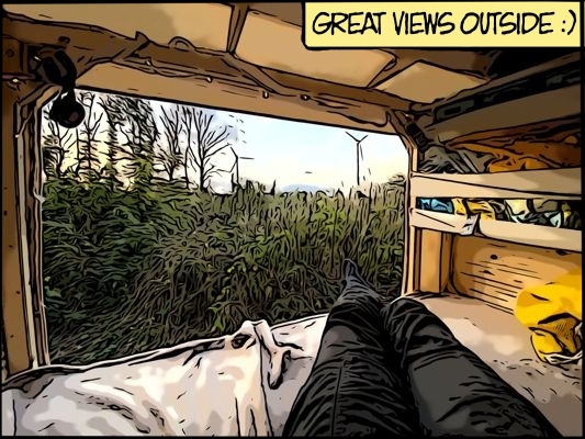 What it looks like for a human to sit in Kabienchen